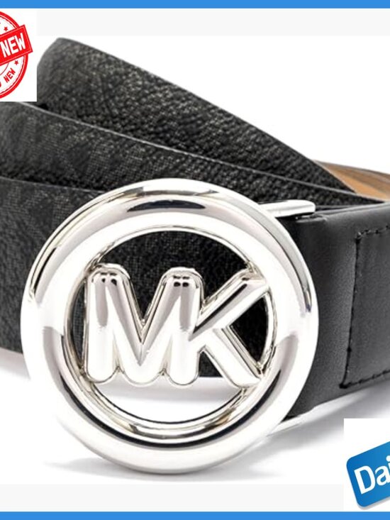 32mm Leather Belt with Buckle Closure, Standard Fit for Women main image 5
